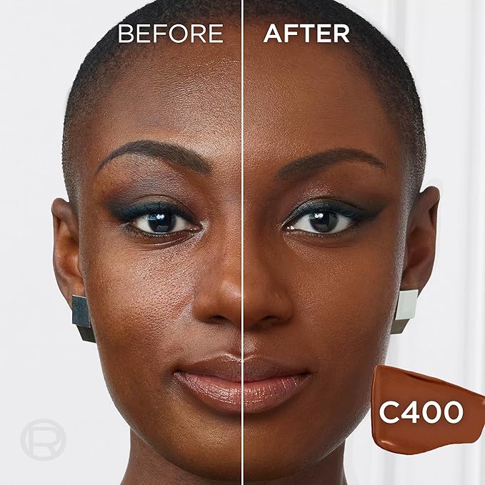 L'Oreal Paris Infallible Skin Ink 2-in-1 Foundation Concealer Hybrid Face Makeup, up to 48HR Transfer-Resistant with Buildable Light to Full Coverage, 400 Deep Cool