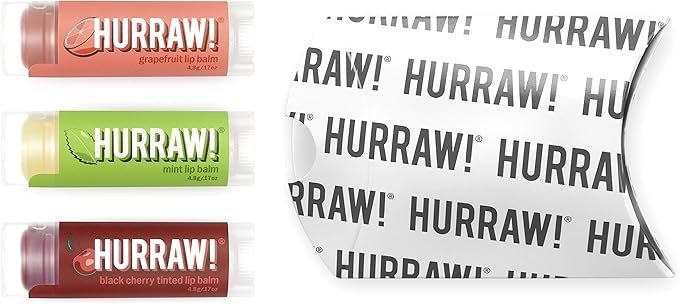 Hurraw! Grapefruit, Mint, Black Cherry Tinted Palm