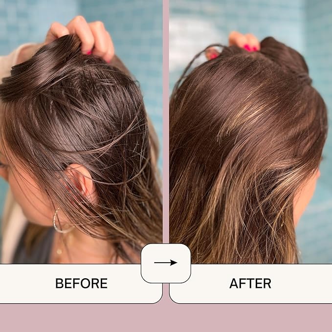 NATURL Dry Shampoo Volumizing Powder for Oily, Dark Hair | Non Aerosol, Oil Absorbing, Travel Size, Vegan, Talc Free, Aluminum Free | Grapefruit Scent | 2.6 Ounces