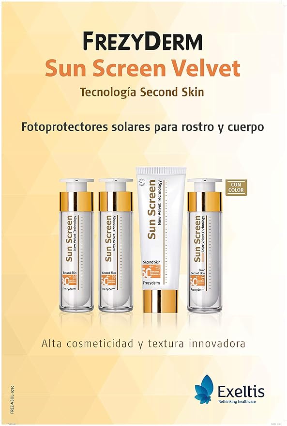 Frezyderm Body Sun Screen New Velvet Technology 50+ SPF 4.2 Fl Oz