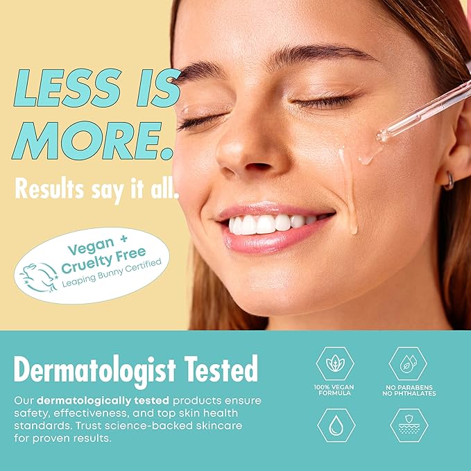 Peptides Face Serum - Dermatologist-Tested, Anti-Aging, Korean Skin Care -Boosts Elasticity, Smooths Texture, Revitalizes Skin - Clean Formula, Vegan, 95% Natural - 1.35 Fl. Oz