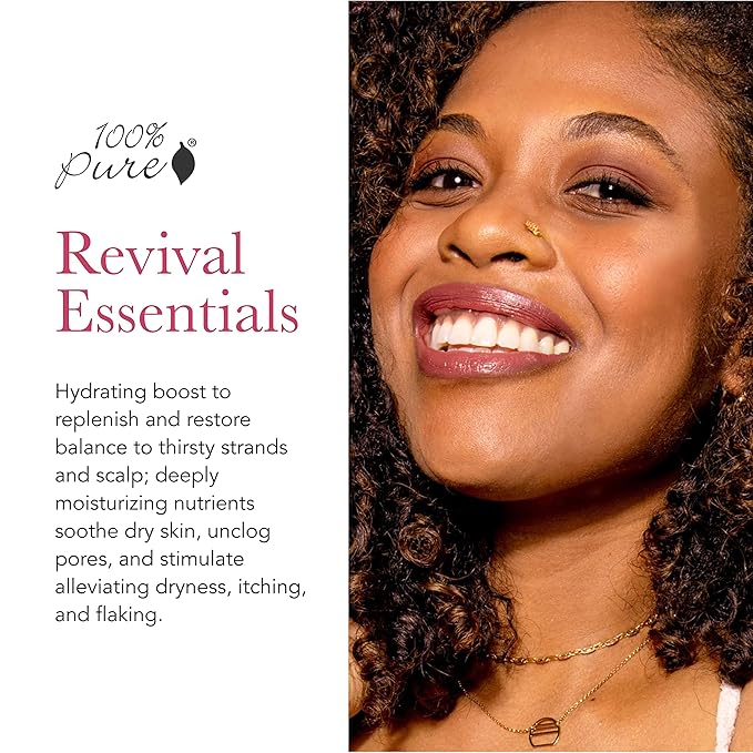 100% PURE Healthy Scalp Conditioner Purifying Burdock & Neem for Dry Damaged Hair Replenishing Itchy Flaky Scalp Hydration for Women & Men - 16 Fl Oz