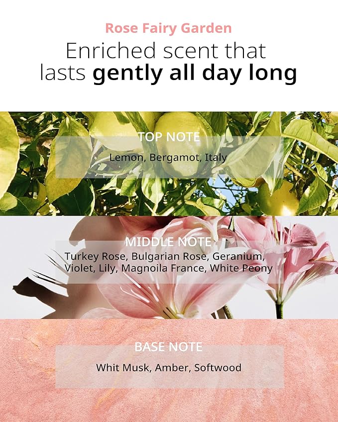 TAENG TAENG Elasticity Hair Shampoo- pH 5.5 Keratin & Protein Perfumed Shampoo for Thicker, Fuller Looking Hair - Rose Garden Scent - Paraben Free - 17 fl.oz