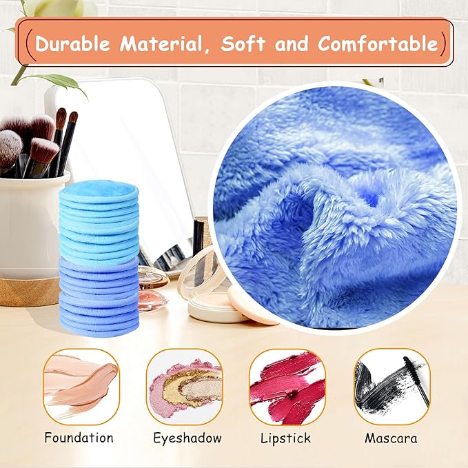 Makeup remover pads, 18 packs