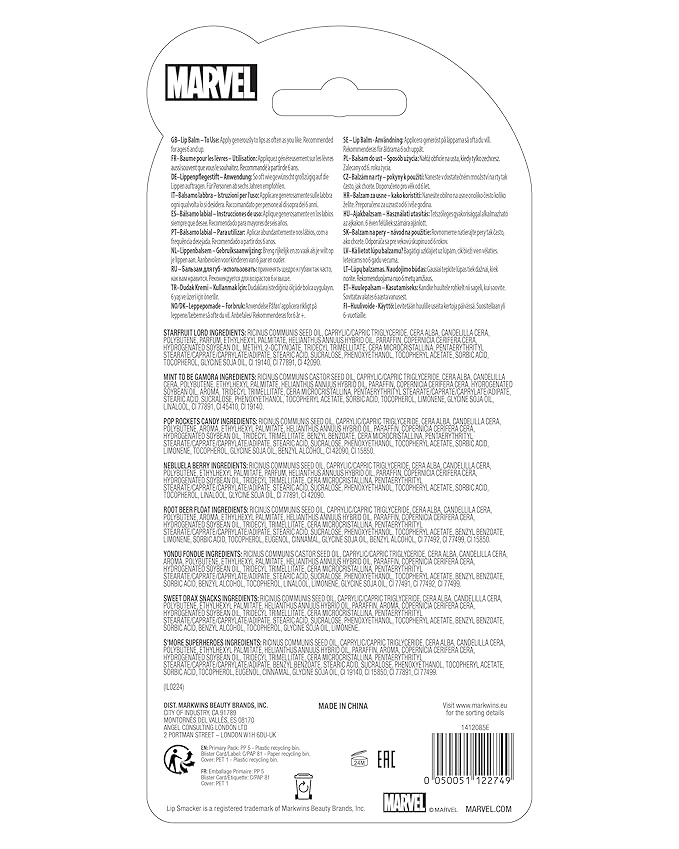 Lip Smacker Marvel, Guardians of the Galaxy, party pack, lip balm for kids - Guardians of the Galaxy