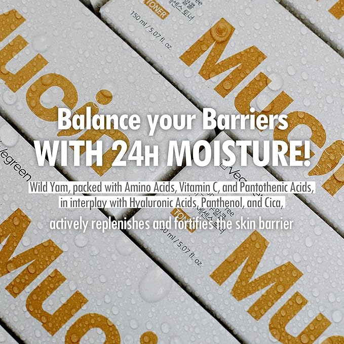 VEEGREEN Alcohol-Free Mucin Essence Toner 5 fl oz, K-Beauty Hydrating Facial Toner with Wild Yam Extract, Calming, Glass Skin Glow, All Skin Types