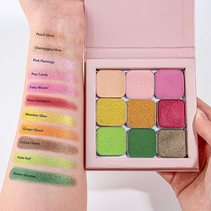 Magnetic Single Matte Eyeshadow with Metal Pan, Long-lasting Natural Nude Color neutral Look, Base Eyeshadow Powder for Empty Magnetic Palette (Amber Aura)