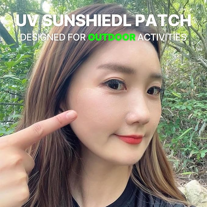 FRANZ - UV Patch UPF 50+ Sun Protection for Daily Outdoor Activities - Breathable Lightweight Comfortable - Peptide for Radiance, Wrinkles, Anti-Aging - 5 pairs