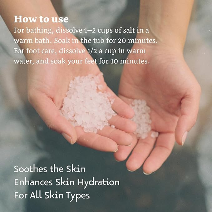 Dead Sea Salts for Soaking - Relaxing Salt Bath Soak for Body Rejuvenation - Natural Mineral Salts - Coarse Dead Sea Salt Bath Salts for Women & Men w/Lavender Infused Essential Oil (8.82 oz)