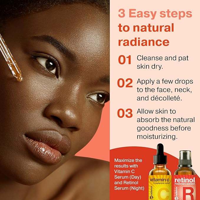 2X BIGGER 2OZ, Go Radiance 1% Retinol Serum for Face, Dark Spot Remover for Face, Anti Aging Serum, Pure Retinol for Face, Retinol Cream for face w/Aloe Vera, Rosemary, Calendula Extract, Made in USA