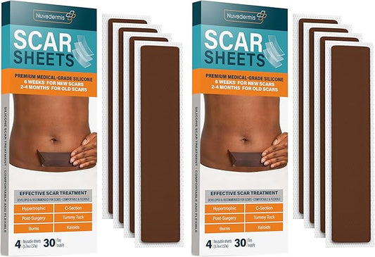 NUVADERMIS Silicone Scar Sheets - Extra