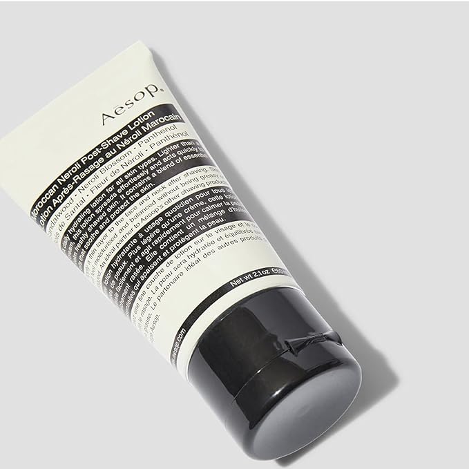 Aesop Moroccan Neroli Post Shave Lotion | Unisex Daily Hydrating Lotion Boosted With Botanical Oils | Balance Skin While Reducing Irritation and Aggravation | 2oz / 60mL
