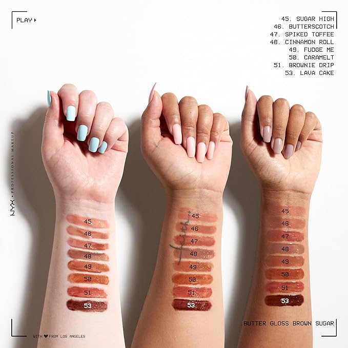 NYX PROFESSIONAL MAKEUP Butter Gloss, Non-Sticky Lip Gloss - Vanilla Cream Pie (Mauve)