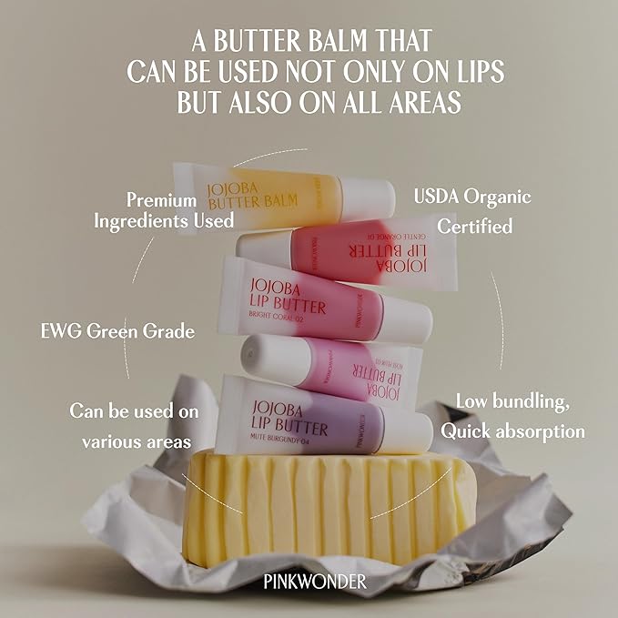 Jojoba Lip Butter (Mute Burgundy 04)