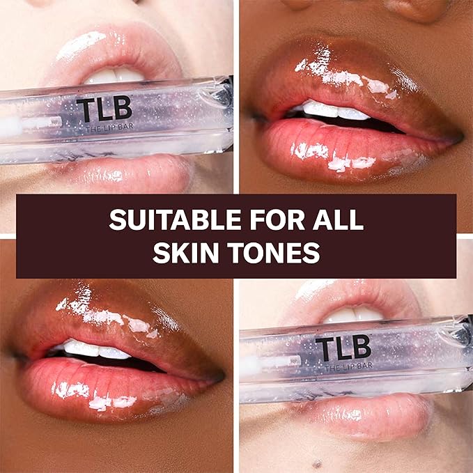 The Lip Bar - Lip Gloss, Minimalist (Clear) - Gloss Up Sheer Finish - Smooth, Not Sticky Formula - Moisturizing Coconut Oil, Olive Oil, Argan Oil & Vitamin E - Vegan & Cruelty Free - .30 fl oz
