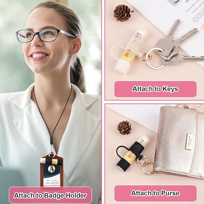 Desing Wish Silicone Lip Balm Holder Lanyard