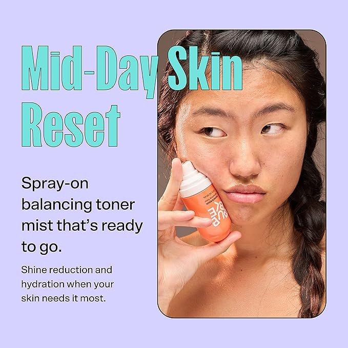 Bubble Skincare Slam Dunk Hydrating Face Lotion (50ml) + Fresh Start Gel Face Wash (125ml) + Bounce Back Hydrating Facial Mist Toner (55ml) - Balancing Skincare Routine