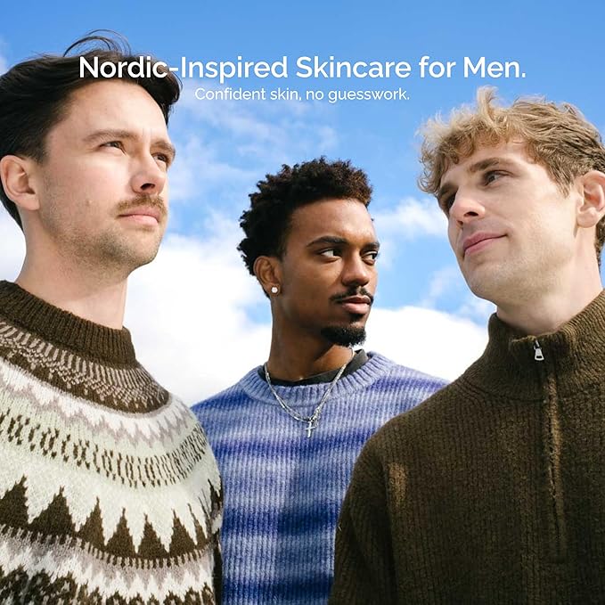 Nordisk Element Men’s Moisturizing Day Cream with Hyaluronic Acid & Rowan Berry Extract Deep Hydration Lightweight Vegan Non Greasy Face Moisturizer Paraben Free Sulfate Free Clean Ingredients 1.7oz