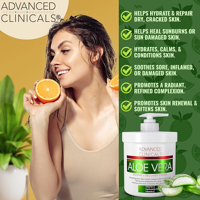 Advanced Clinicals Aloe Vera Lotion Sun