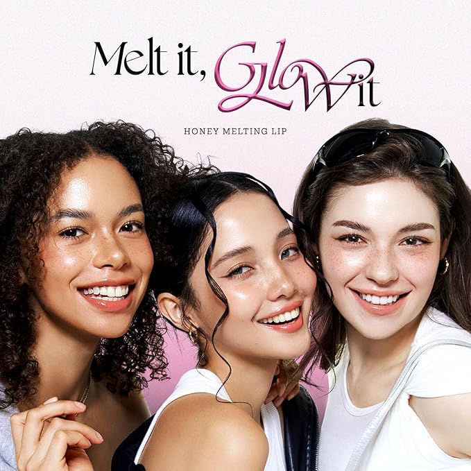 Nature Republic HONEY MELTING LIP GLITTER & PLUMPING (16 MIDNIGHT SPARKLE) SOFT LIP STICK Moisturizing Gloss, Volumizing formula, Color changing Sheer tint, Shine Glimmer Finish, Stocking Stuffers