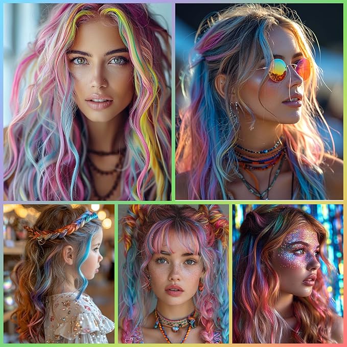 Red Temporary Hair Chalk Color