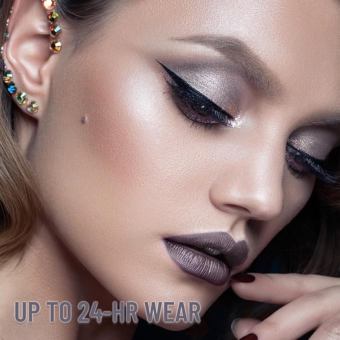 UCANBE Blue Spark Single Eyeshadow Palette, Highly Pigmented Shimmer Eye Shadow Powder, Professional Long-Lasting Waterproof Makeup Palette