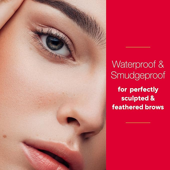 Mirabella Ultra Fine Brow Pencil, Anti-Chip Waterproof Eyebrow Pencil - Smudgeproof, Blendable & Retractable Eyebrow Pencil to Define and Fill In Brows Naturally - Dark