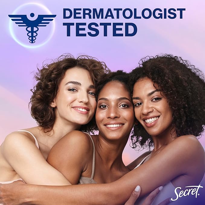 Secret Whole Body Deodorant Dry Feel Stick + Absorbs Sweat for Women, Naturally Derived Ingredients, Light & Fresh Scent, Aluminum Free Deodorant Stick, 72 HR Odor Protection, 2.4 oz