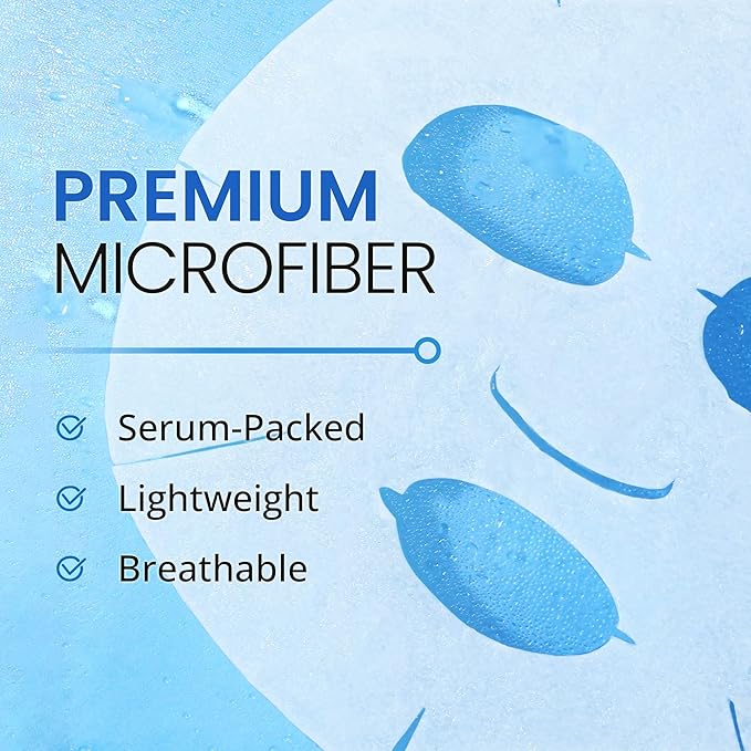 Ebanel 10 Pack Collagen Face Mask with Hyaluronic Acid, Vitamin C, Peptide, Aloe, Instant Brightening Hydrating Face Masks Skincare Korean Sheet Mask, Skin Firming, Lifting Anti Aging Facial Masks