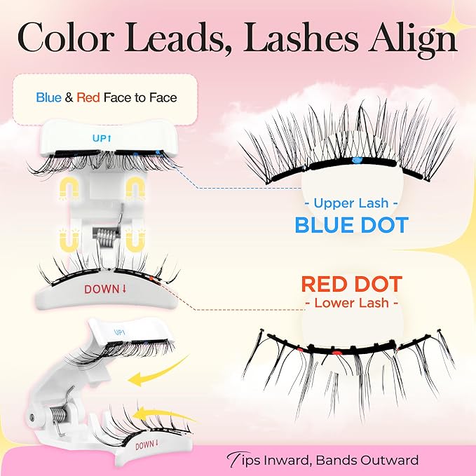 Bepholan Soft Magnetic Eyelashes with Applicator Reusable Upgrade Magnetic Lashes Natural Look No Glue Needed Easy to Wear and Remove(RC25)