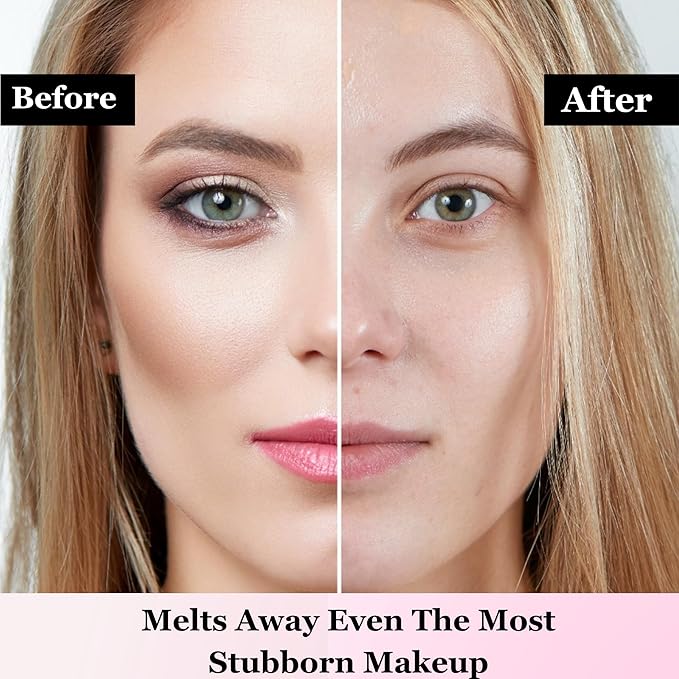 Makeup Remover, makeup melting Cleansing Balm, Waterproof Makeup Remover with Ceramides, Vit E & Hyaluronic-Acid, Hydrating and Gentle Cleanser for Norished Skin, Big Size 3.5 fl oz