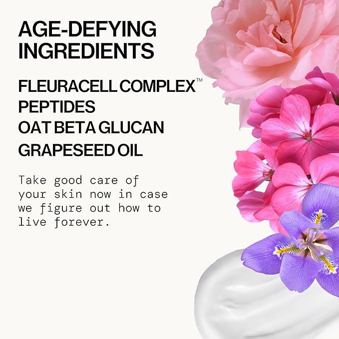 Pacifica Face Moisturizer Lotion - Dreamy Youth Day & Night Face Cream, Daily Skincare, Grapeseed Oil, Peptides, Hydrating, Facial Lotion, Skincare, For Dry Skin, Vegan, 1.7 fl oz (1 Count)