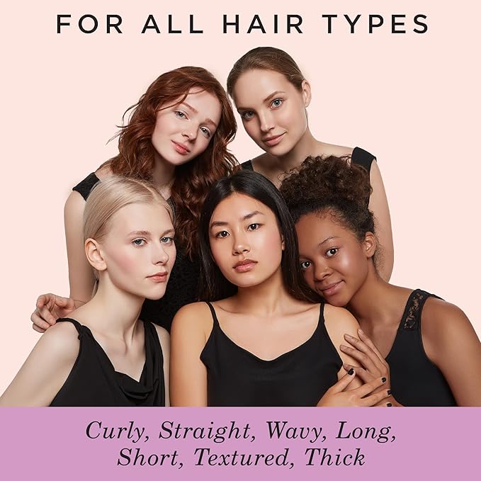 Diane Pro Nylon Pin 9 Row Styling Brush for Detangling, Separating, Shaping, and Defining Wet or Curly Hair, Heat-Resistant, Anti-Static, Pink