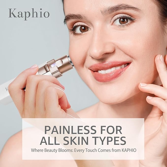 Facial Hair Removal for Women: Electric Eyebrow Trimmer & Hair Removal Device - 2 in 1 Rechargeable Face Shaver Painless Eyebrow Shaper for Upper Lip Chin Peach Fuzz brow (Purple)