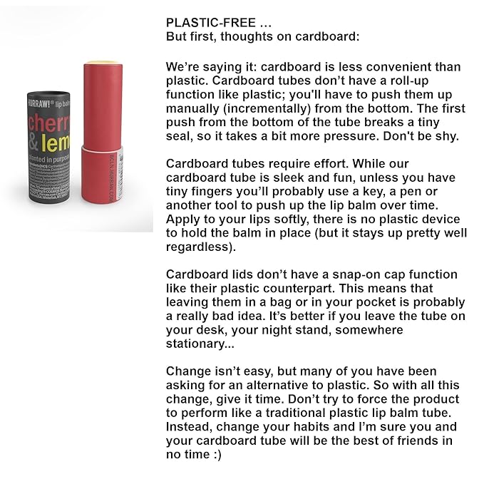 Hurraw! Cherry Lemon, Lime Coconut, and Vanilla Orange Lip Balm 3 Pack Bundle: Plastic-Free with new cardboard push-up tube. Certified Organic, Natural & Vegan. Bee, Shea, Soy & Palm Free. Made in USA