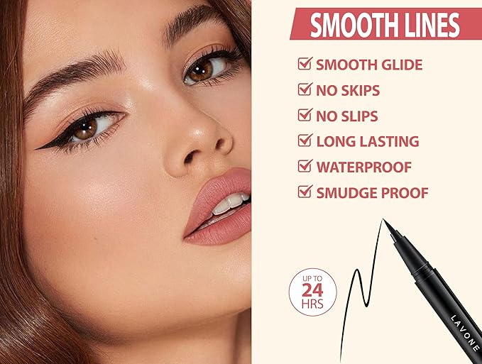 LAVONE Hair-Like Eyebrow Pen Makeup kit, Eyebrow Pencils for Women with Waterproof Microblading Eyebrow Pencil, Eyebrow Pomade, Eyeliner and Eyebrow Brush, Create Full, Natural Brows, Dark Blonde