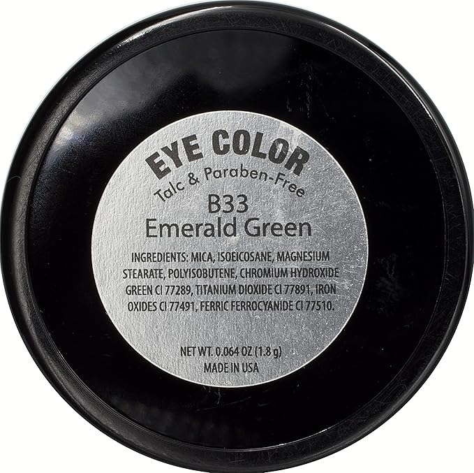 Emerald Green Matte Opaque Pressed Powder Single Vegan Eyeshadow; Talc, Paraben & Cruelty Free