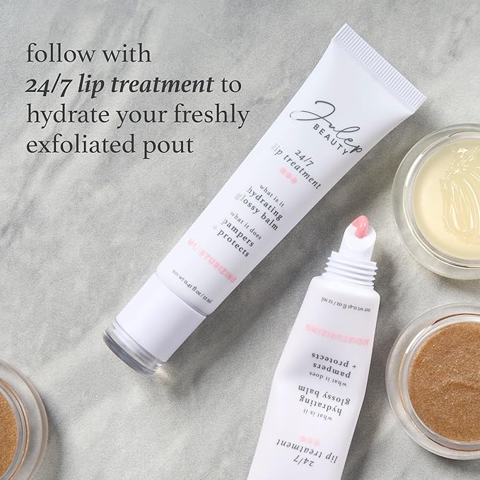 Julep 24/7 Lip Treatment - Hydrating Lip Balm and Lip Sleeping Mask - Moisturizing Lip Repair - Nourishing Mask & Exfoliating Scrub, Lavender