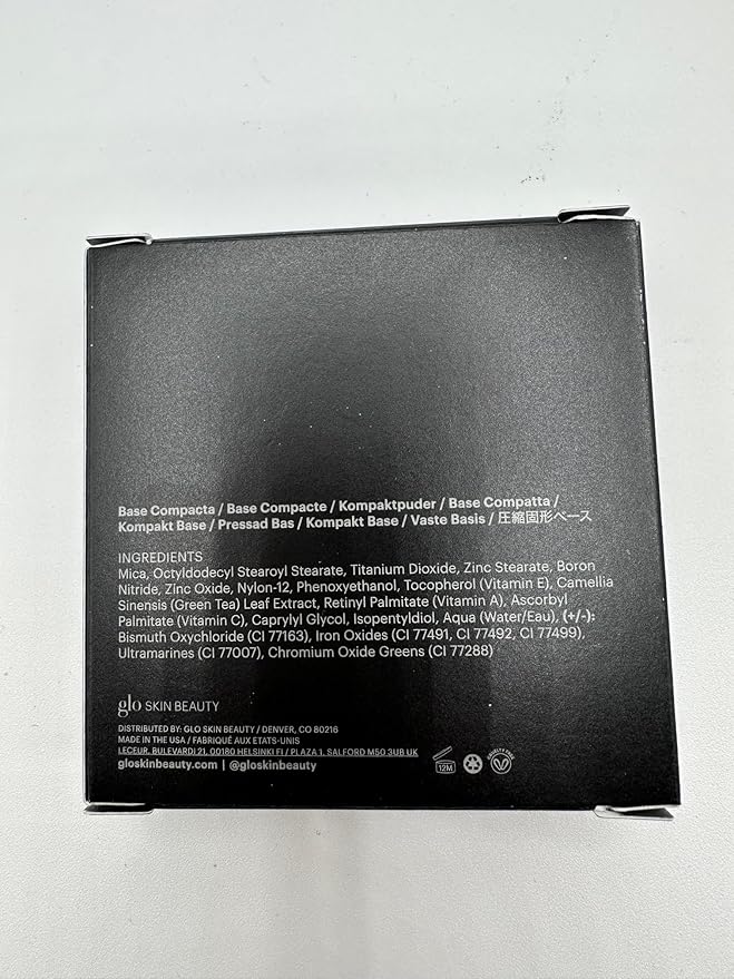 Glo Skin Beauty Pressed Base Powder Foundation Makeup (Cocoa Light) - Flawless Coverage for a Radiant Natural, Second-Skin Finish