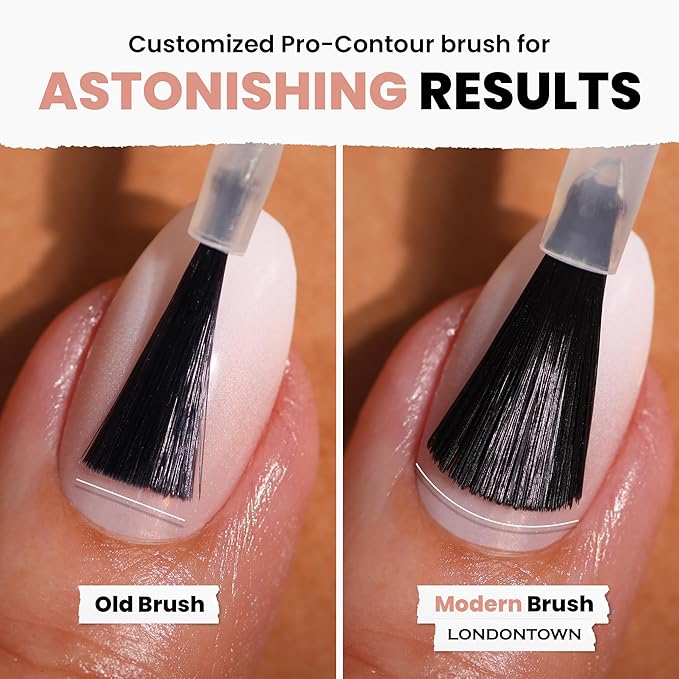 LONDONTOWN lakur Nail Polish - Chip-Resistant, Non-Toxic, Conditions & Hydrates Nails | Glossy Neutral Rose Latte Creme, 0.40 fl oz