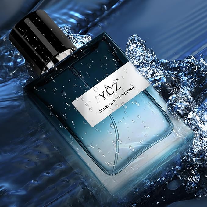 Ycz CLUB GENT'S AROMA Perfume Men, Eau de Parfum Spray, Nightclub Essential Long-Lasting Fragrance, Men's Cologne with Aromatic Woody Notes of Mint, Lemon, Special Occasions Daily Elegance