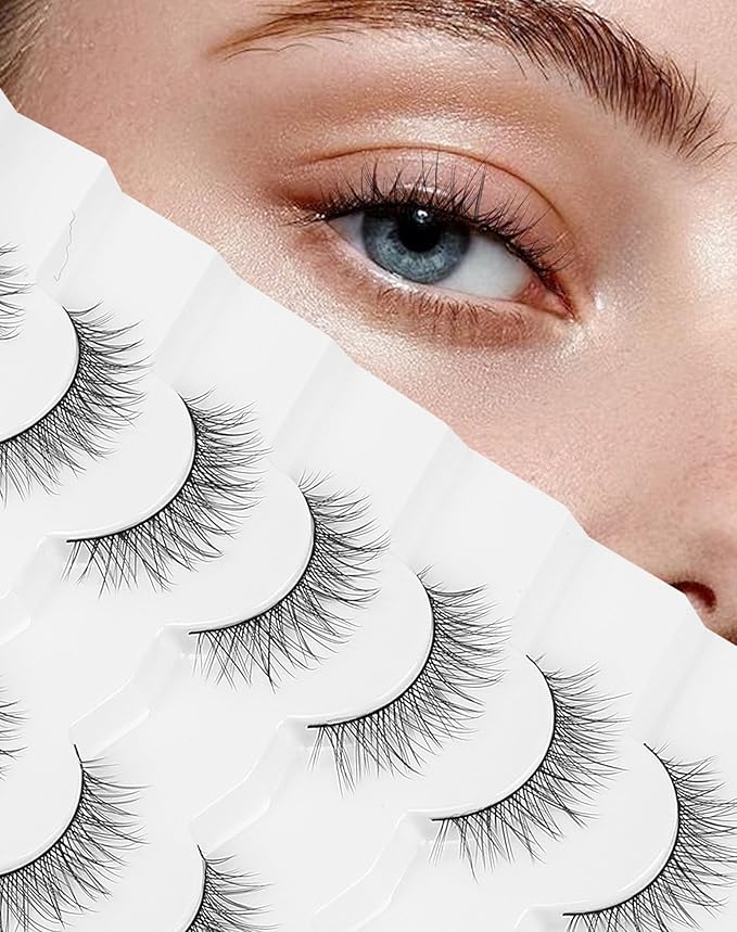 Natural Lashes Natural Eyelashes Short Eyelashes Natural Look False Eyelashes Wispy Eye Lashes Small Lashes Fake Lashes K33