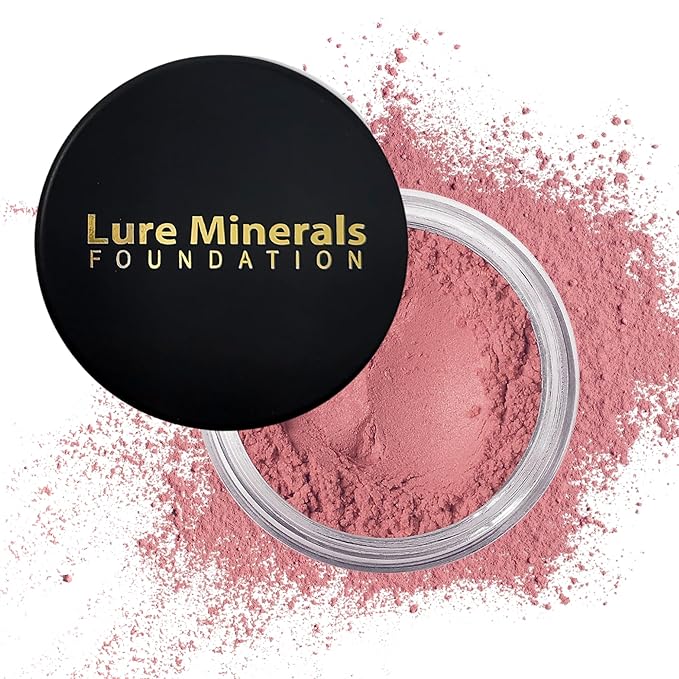 ASC Minerals Foundation Loose Powder 8g Sifter Jar- Choose Color,free of Harmful Ingredients (Compare to Bare Minerals Matte and Original or Mac Makeup) (Mauve blush)