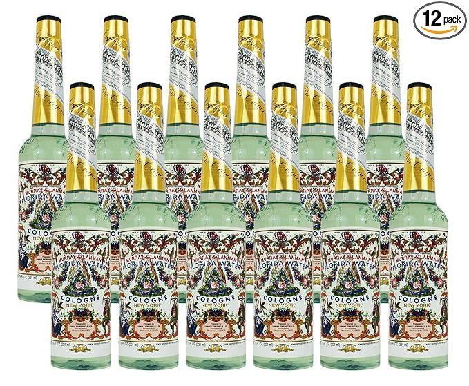 Murray & Lanman Florida Water (((12 Pack))) Cologne - Agua Florida -7.5 Fl. Oz.