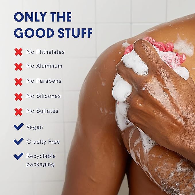 Huron Men’s Moisturizing Body Wash – Crisp & Invigorating Scent of Citrus, Eucalyptus, Mint, & Aromatic Greens - Coconut Oil, Vitamin E & Witch Hazel – Vegan, Cruelty-Free - 12.2 fl oz (2 Pack)