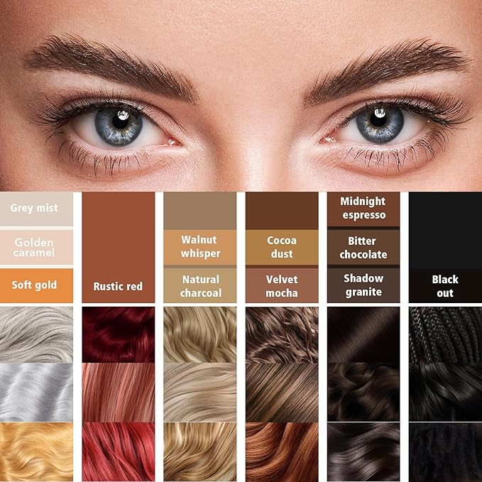 Black Brown Eyebrow Pencil with 4-Prong Micro-Fork Tip, Microblading Dark Brown Eyebrow Pen for Women, Create Natural, Defined Brows, 24H Long Wear YES.EYE DO (Shadow Granite-Black Brown)