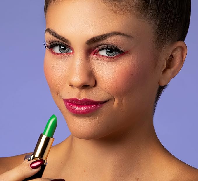 L’Paige LGR - GREEN Color-Changing Lipstick | Aloe-Vera Based, Long-Lasting, Moisturizing | Bold Pink-Fuchsia with a Bright Satin Finish