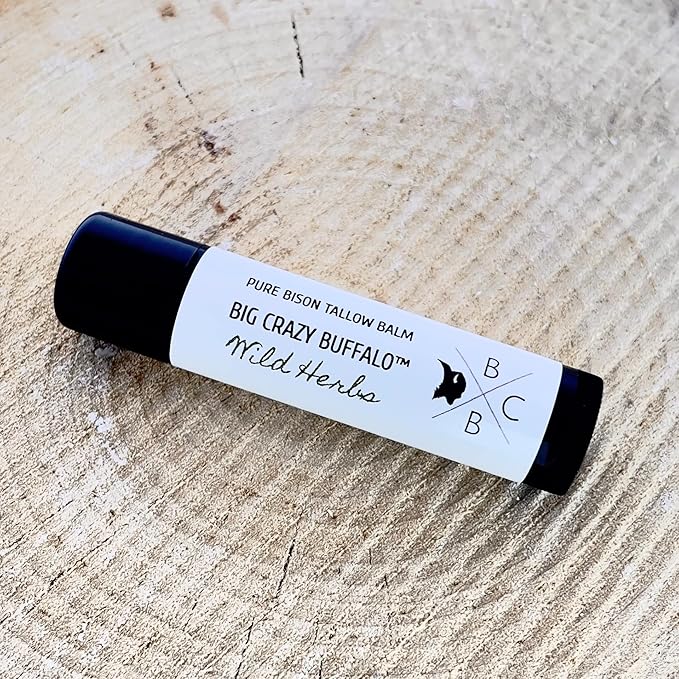 Pure Bison Tallow Lip Balm, Wild Forming