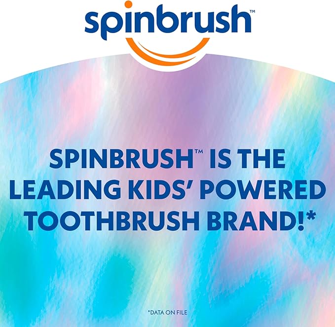 Spinbrush Mermaid & Unicorn Kids Electric Toothbrush 2-Pack, Battery-Powered, Soft Bristles