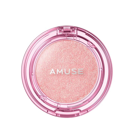 Amuse SEOUL Face Diamond Pink Diamond Highlighter | High Glossy Face Illuminator Powder, Highlighter Makeup, Shimmer Glow, Rose & Gold Glow Illuminator, Cruelty-Free & Vegan (4.7g)